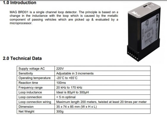 Bộ Dò Vòng Từ BRD01 6 Spec BRD01