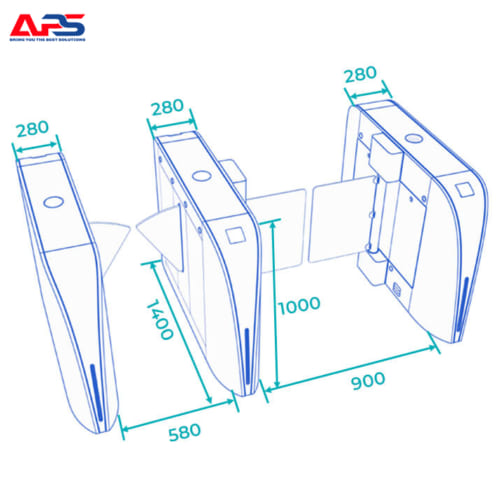 Cổng Flap Barrier DS3000 2 DS3000 1