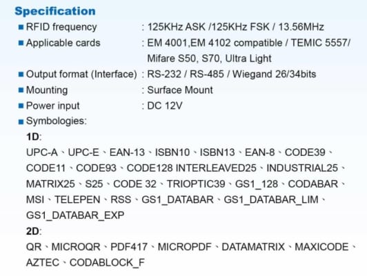 Đầu đọc Thẻ QR Code PQ-510 2 Untitled