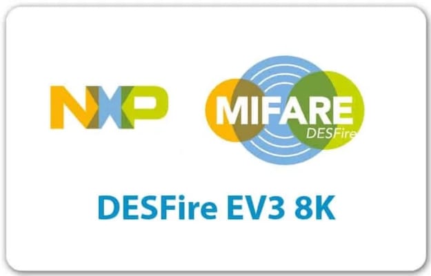 Thẻ Mifare Desfire EV3 2K 5 thẻ Mifare Desfire EV3 8K